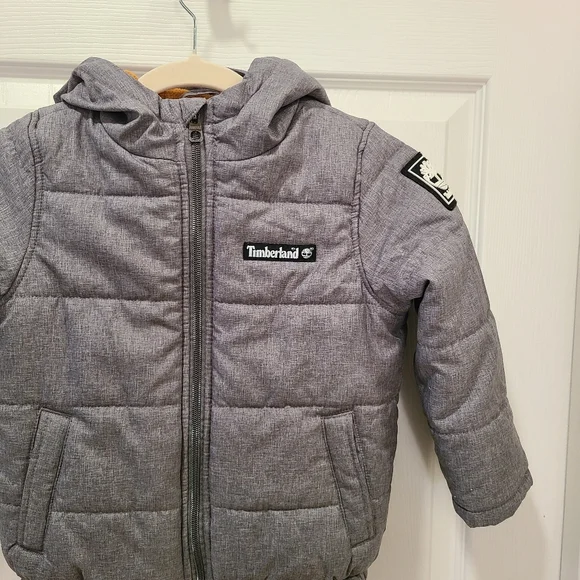 Timberland Puffer Jacket 4T Gray - Picture 3 of 12
